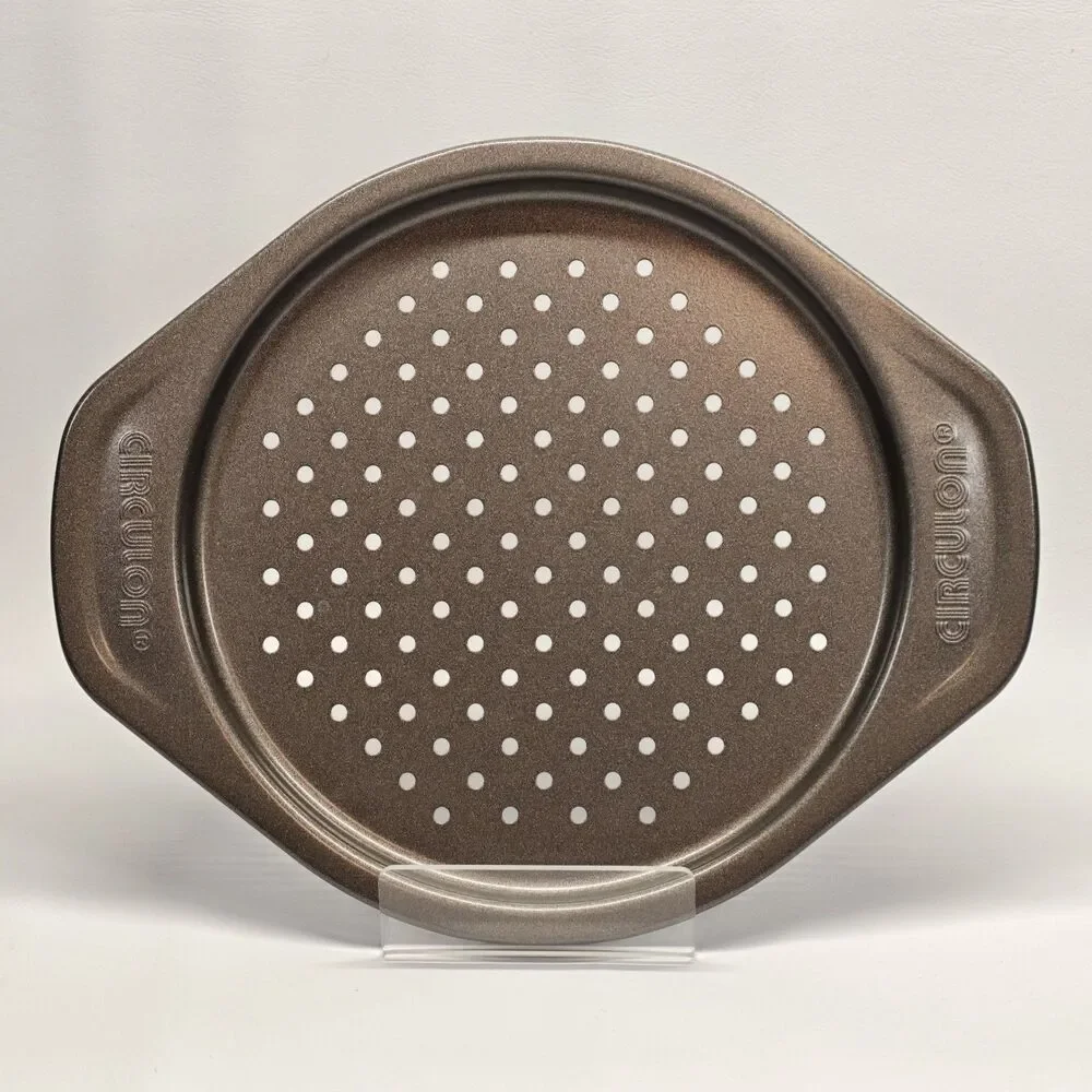 Circulon Nonstick Pizza Crisper Pan 8 Inch Perforated Round Baking Tray Bakeware